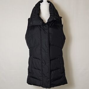 Eileen Fisher Black Down Puffer Vest